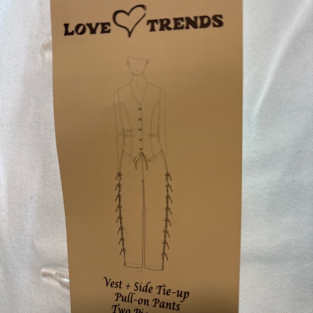 Love & Threads Cream Button-Front Vest - Picture 7 of 7